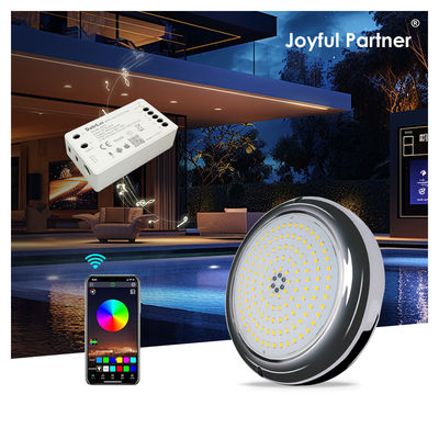 ไฟสระว่ายน้ํา เรซิน เติมรูปร่างเรียบ RGB ด้านบนติด SMD LED 152mm Dia