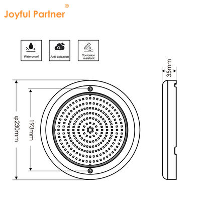 แสงสระว่ายน้ําใต้น้ํา LED JOYFUL LAMP RGB Wifi Control AC12V IP68 กันน้ํา