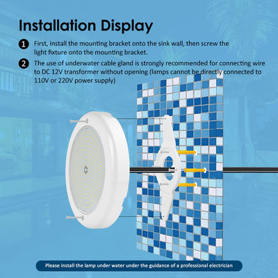 ไฟสระว่ายน้ํา DMX AC12V 35W IP68 กันน้ํา LED PAR56 สําหรับสระว่ายน้ํา