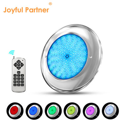 ไฟสระว่ายน้ําที่มีความสุข 12v AC อัพเกรด SMD ชิป RGB สี IP68 ทั้งหมดในรูปแบบเดียว สําหรับสระว่ายน้ําคอนกรีต