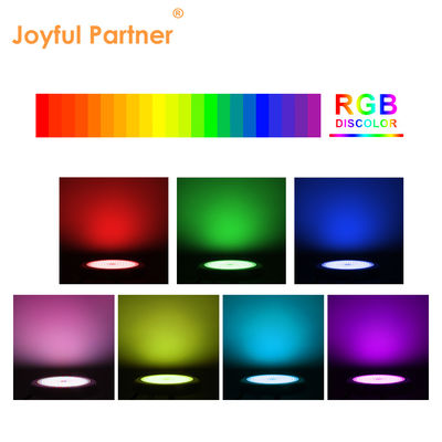 ไฟสระว่ายน้ําที่มีความสุข 12v AC อัพเกรด SMD ชิป RGB สี IP68 ทั้งหมดในรูปแบบเดียว สําหรับสระว่ายน้ําคอนกรีต