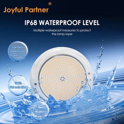 แสงสระว่ายน้ํา LED แสงใต้น้ํา DIA230*35mm วัสดุ ABS IP68 42W