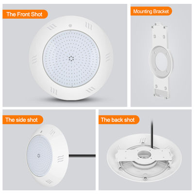 ติดผนัง IP68 แสงใต้น้ํา ระบบควบคุมไกลหลายสี สระว่ายน้ํา LED สระว่ายน้ํา แสง ABS