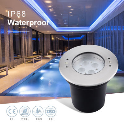 ไฟสว่างสระว่ายน้ํา LED 4W 8W 12W 24VDC IP68 กันน้ํา สแตนเลส 316 RGB 3in1