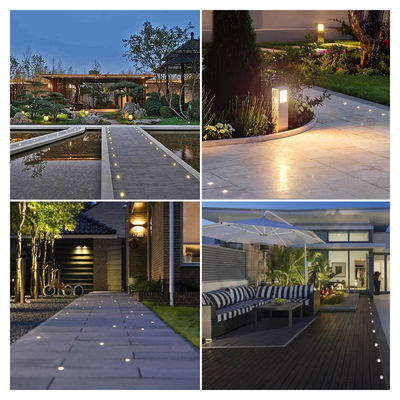 IP67Waterproof Outdoor Stainless Steel 316 มินิ 1W เคลือบคอนกรีต LED ภายในพื้นดิน