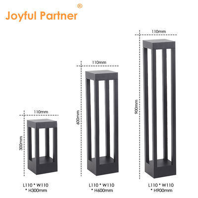 ไฟเสา LED สวน 8W ปรับความสูงได้ IP65 300มม. 600มม. 900มม. วัสดุอลูมิเนียม สำหรับทางเดิน