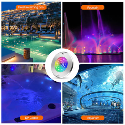 Par 56 Rgb Led Pool Light 6W 10W 18W 25W 35W 42W Ultra Thin 7.5mm Super Slim Resin เติม AC 12V โวลเตจ SMD LED ด้วยวัสดุ SS316L