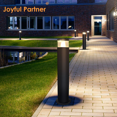 IP65 กันน้ํา LED โบลาร์ด ผืนหญ้า อลูมิเนียมตกแต่งภายนอก สวนทางวิลล่า การสว่างสวน