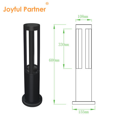 โคมไฟเสาไฟภูมิทัศน์วิลล่ากันน้ำ IP65 ลดราคา 10W อะลูมิเนียมหล่อขึ้นรูป 220v พร้อมไฟส่องสว่าง 360 องศาสำหรับทางเดิน