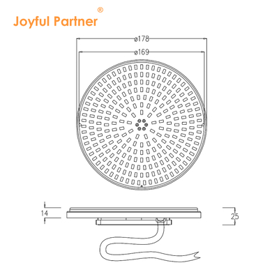 หลอดไฟ LED เปลี่ยนสำหรับสระว่ายน้ำ Joyful Lamp AC12V 24V เปลี่ยนสี RGB ใต้น้ำ จากโรงงาน