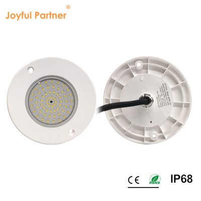 ไฟสระว่ายน้ำใต้น้ำ DC12V 10W IP68 พลาสติกทั้งหมด RGB ควบคุมแบบซิงโครนัส 100%
