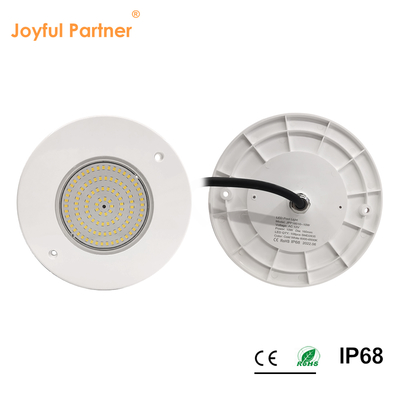 สาระเต็มสระว่ายน้ําแสงสะท้อน 160mm DC12V 10W พลาสติกเต็ม SMD2835 108pcs RGBW สี ความดันคงที่