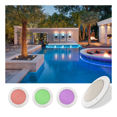 ไฟสระว่ายน้ําที่เต็มไปด้วยสับ DIA120MM AC12V 10W พลาสติกเต็ม SMD2835 63PCS ความดันคงที่