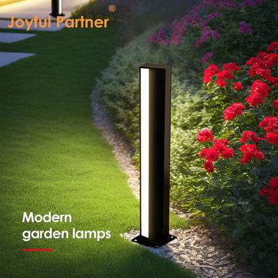 LED นอก Bollard Light Square Aluminium Powder Coating CREE LED AC100-265V L110 * W110 * H900mm IP65 การจัดอันดับสําหรับการใช้ในหญ้า