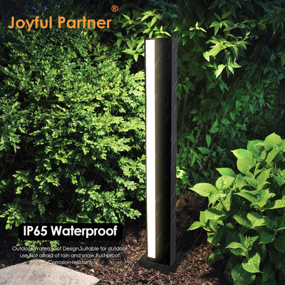 LED นอก Bollard Light Square Aluminium Powder Coating CREE LED AC100-265V L110 * W110 * H900mm IP65 การจัดอันดับสําหรับการใช้ในหญ้า