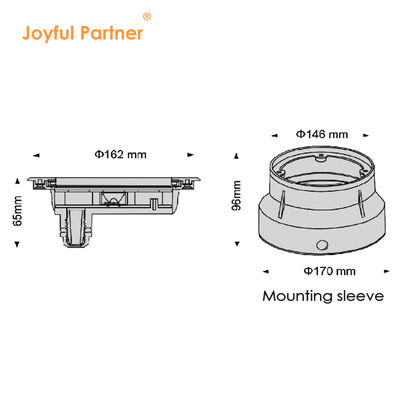แสง LED ใต้น้ํา 24 โวลต 6W 12W เหล็กไร้ขัด 316 ด้วยสีขาวเย็น