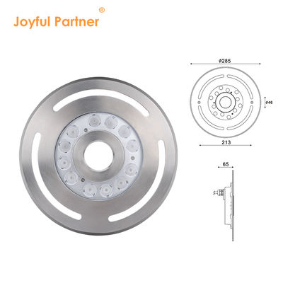ไฟหล่อ LED ไฟหล่อ LED ปรับความมืดได้ RGB กระจกเรื้อรัง DC12V24V 12x3W RGB3in1 สําหรับการใช้งานในสวน