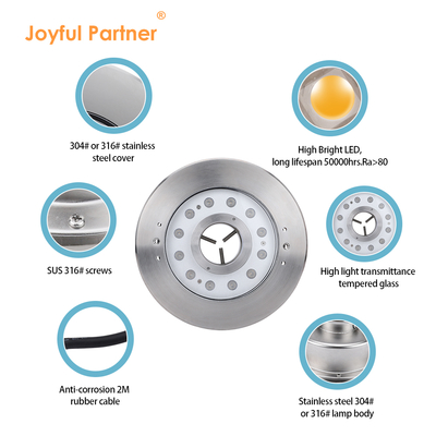 ความสามารถสูง IP68 กันน้ํา 12W 18W แหล่งไฟ LED RGB พร้อมรับรอง CE ROHS