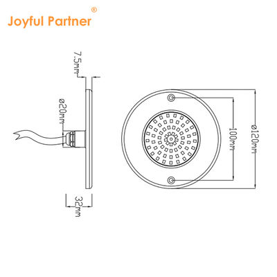 แสงสระว่ายน้ํา Led Underwater ไฟสระว่ายน้ํา IP68 กันน้ํา Rgb Wifi ระยะไกล ABS วัสดุ PC Ultra Thin Type