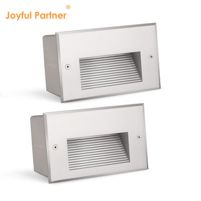 ไฟขั้นบันได LED SMD 3W ทรงสี่เหลี่ยมผืนผ้าใหม่ ขนาด 170*106 มม. AC100-240V IK10 สำหรับภายนอก สีขาว