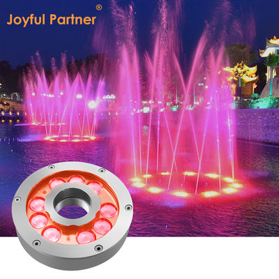 DC24V DMX LED Fountain Ring Light RGB IP68 Waterproof 9W 18W 27W 3In1 For Pond Lighting