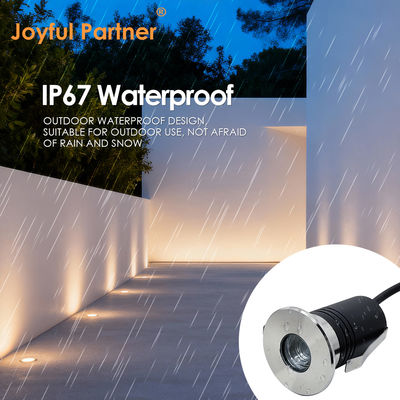 RGB LED Underground Light 3 วัตต์ DC24V มุมรังสี 30 องศา IP67 ขนาดเล็ก