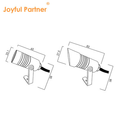 ไฟวอลล์วอชชิ่งภูมิทัศน์กลางแจ้ง 1W IP65 DC24V แสงสีขาวอบอุ่น ไฟสวนสำหรับต้นไม้และกำแพง