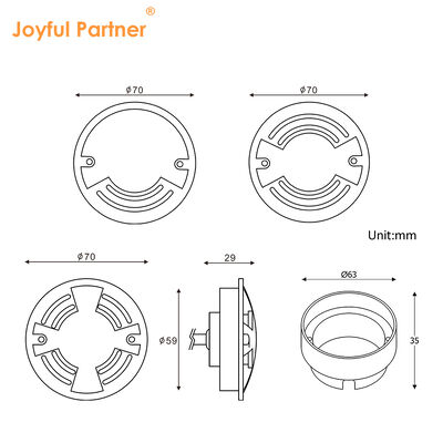 3W Side View Underground Light With SMD LED Stainless Steel OEM &ODM Services