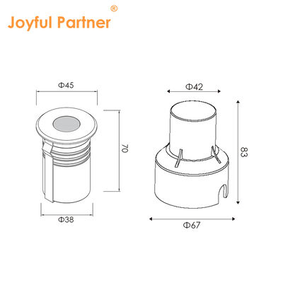 ไฟพื้นดินซับซ้อน SS316 IP67 CE ROHS สีเดียว DC24V จากประเทศจีน