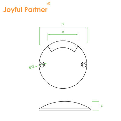 หน้าข้าง LED Step Light IP67 1W 2W อัลลูมิเนียม วัสดุร่างกาย One way Two way DC24V Warm White