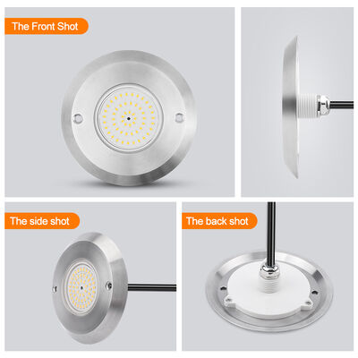 ไฟสระว่ายน้ำ IP68 ใต้น้ำ PAR 56 6W SMD2835 ขนาด 110*34MM บางพิเศษ 10MM