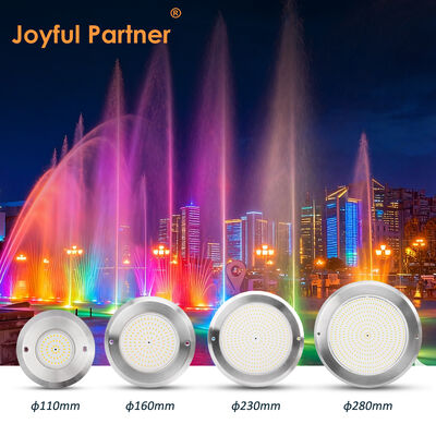 ไฟสระว่ายน้ำใต้น้ำ PAR56 6W SMD2835 บางเฉียบพิเศษ SS316L+ABS กันน้ำ DC12V