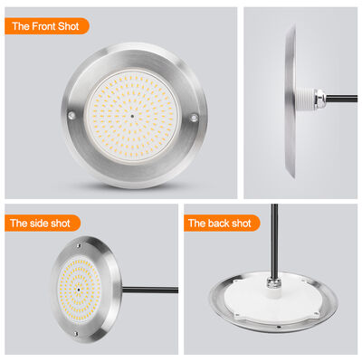 ไฟสระว่ายน้ำ RGB ควบคุมหลายสี พร้อมรีโมทคอนโทรล สำหรับสระว่ายน้ำ SS316L+ABS DC12V