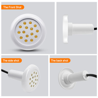 AC12V สระว่ายน้ํา แสง RGB ใต้น้ํา 6W SMD5050 PC บ้านตกแต่งด้วย 18 คีย์ ระยะไกล