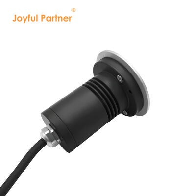 แสงไฟ LED ที่ถูกฝังในพื้น IP67 1W 3W DIA67MM DC24V ดินที่ซึมกันน้ําสําหรับสวนกลางแจ้ง