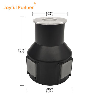 ไฟฝังดินกลางแจ้ง DC24V พร้อมไดรเวอร์ในตัว DIA55MM 3W 3000K IP67 สำหรับการใช้งานในสวนและทางเดิน