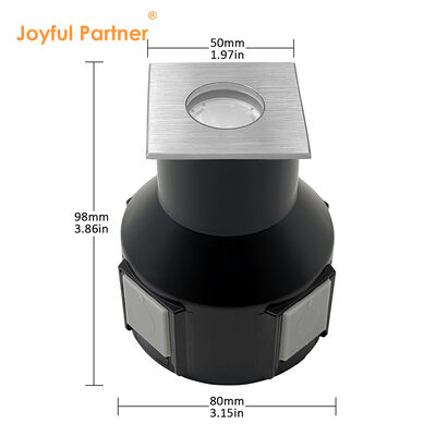 LED In-Ground Lights 3W RGB 3In1 DC24V Beam Angle 60 Degree Aluminum Housing Waterproof