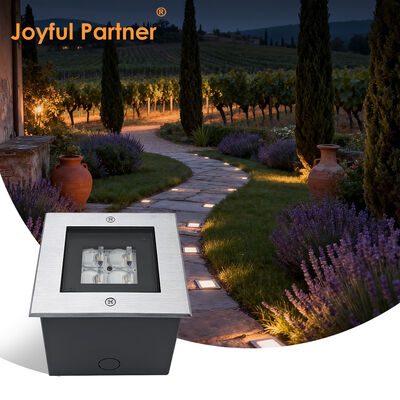 สี่เหลี่ยม Inground Deck Uplight 125 * 125MM ADC12 โฮสติ้งอัลลูมิเนียม Die-Casting LED SMD สูง