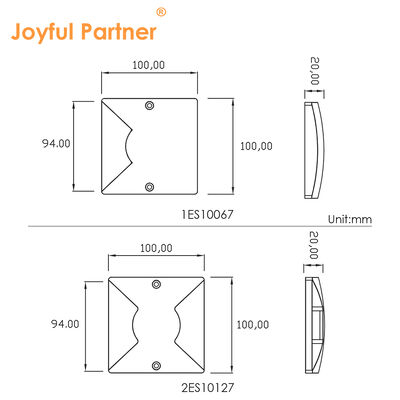 แสงพื้นหลังคัน ultra-thin IP67 กันน้ํา 1W 3W DC12V 24V IK Rate 08 สําหรับทางระเบียง