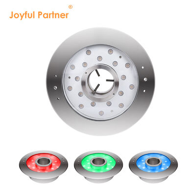 ไฟหล่อ LED วัสดุสแตนเลส RGBW 4in1 ไฟใต้น้ําสําหรับบรรยากาศภายนอก