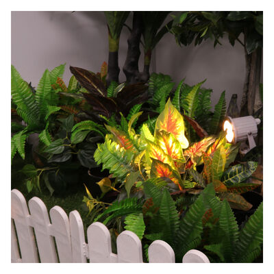 ไฟสปอตไลท์ LED กันน้ำสำหรับสวนพร้อมฐานปักพลาสติก หลอดไฟ LED GU10 MR16 สำหรับสวนและลาน