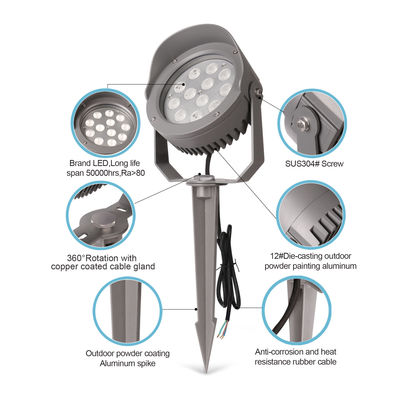 DMX512 สีสันกลางแจ้ง LED ไม้แสง 12W 24W 36W IP65 Rgb สปิกแสง