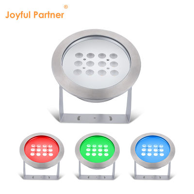 RGB Underwater Pond Light AC/DC 12V 24V LED 12W กันน้ํา IP68 316 สแตนเลส