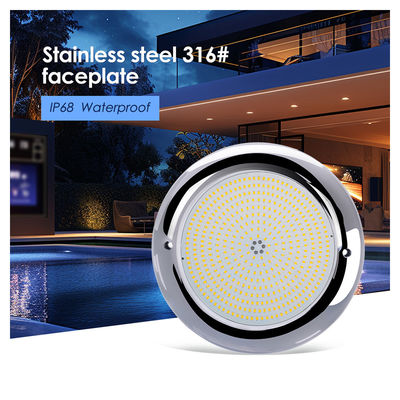 ABS Par56 สแตนเลส Pool Light AC 12v พื้นที่ติด SMD LED 230mm Dia