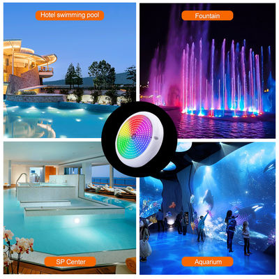 ไฟสระว่ายน้ํา IP68 เรซินเอโป๊กซี่ เติมไฟ Aquarium RGB AC12V ABS พื้นที่ติดตั้ง