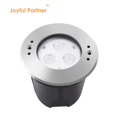DIA 118mm IP68 304 สแตนเลส สีขาวอบอุ่นแสง LED ภายใต้น้ํา 3W DC24v ด้วยกล่องติดตั้งพลาสติก