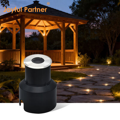 ไฟใต้ดิน LED IP67 3W รับประกัน 3 ปี ขนาดช่องเจาะ 40-42 มม. สำหรับลานจอดรถ ทางเท้า