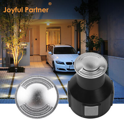 ไฟฝังดิน 3W วัสดุอลูมิเนียม ฝาหน้าสแตนเลส 316 แรงดัน AC100-240V อุณหภูมิสี 3000K พร้อมสายไฟ 0.5 เมตร