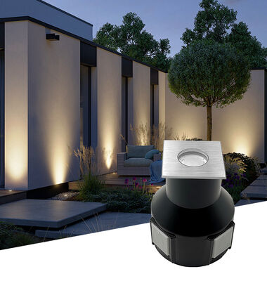 ไฟ LED ในพื้นดิน 3W RGB 3In1 DC24V มุมรังสี 60 องศา