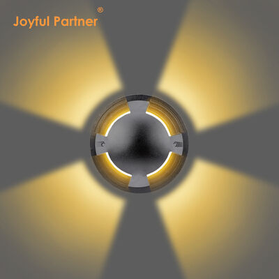 ไฟฝังดินแบบส่องออกด้านข้าง ฝาครอบสแตนเลส 10W OSRAM SMD เส้นผ่านศูนย์กลาง 172 มม. พร้อมปลอกยึด ABS